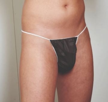 Tanga slip uomo monouso in TNT nero